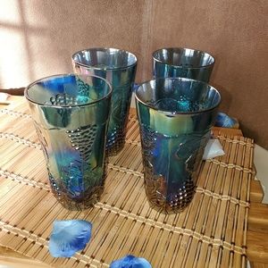 Vintage Carnival Glass Tumblers
